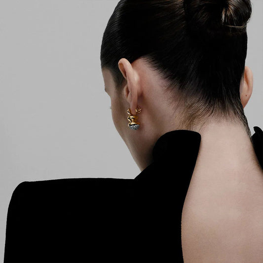 2.00ct Sculptura Küpe