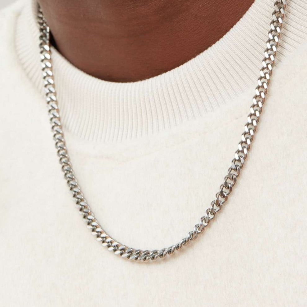 5mm Curb Zincir Kolye