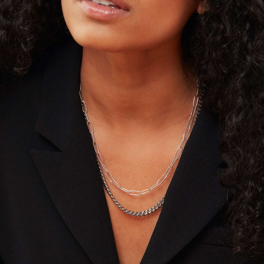 5mm Curb Zincir Kolye