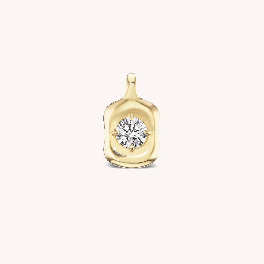 Amorf 1.00ct Pırlanta Kolye
