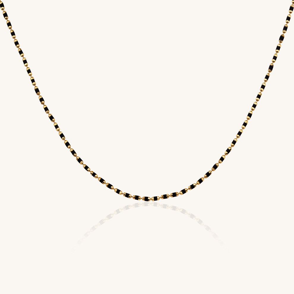 Çıtır Siyah Zincir Kolye