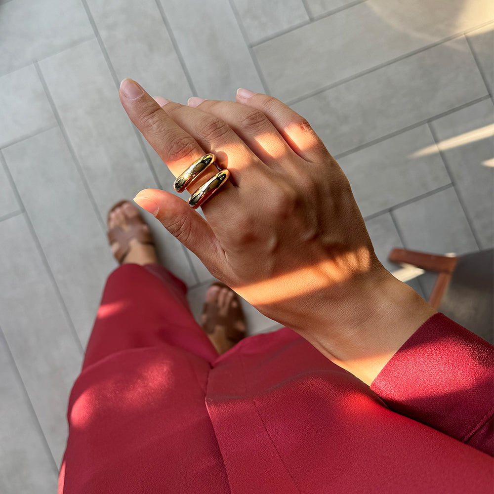 Double Alyans Yüzük