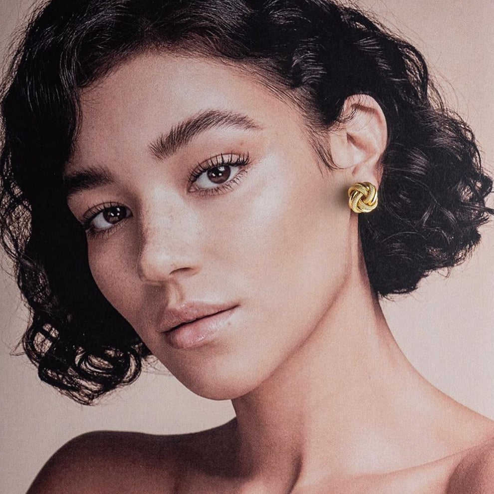 Düğüm Altın Küpe