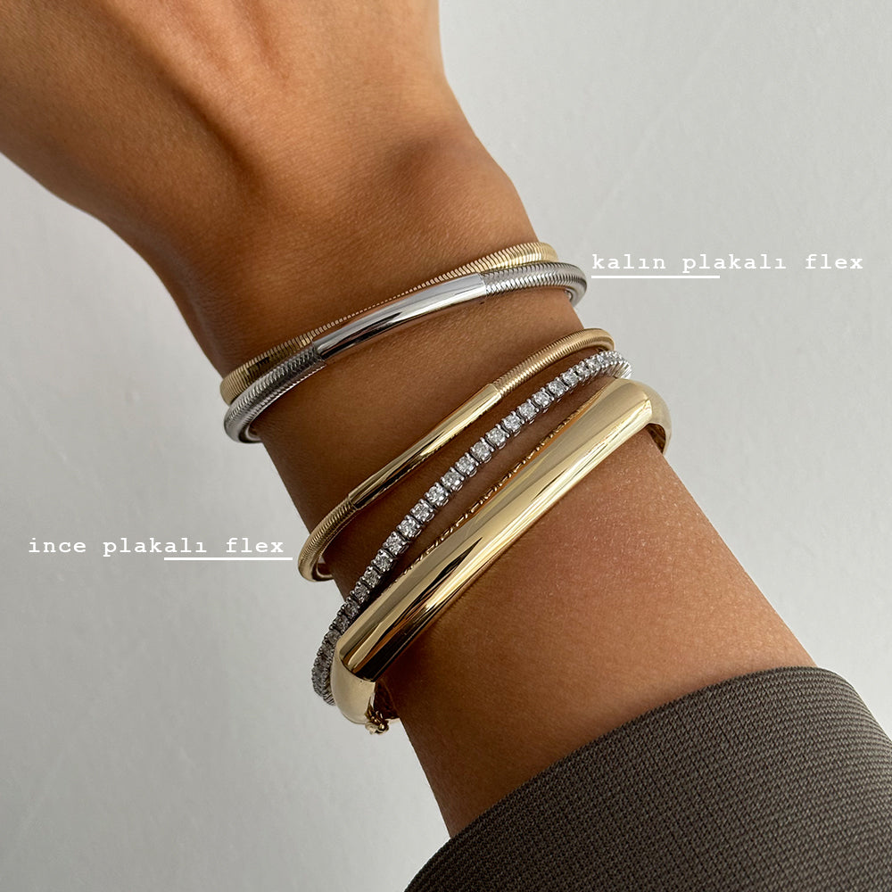 Thick Plated Flex Gold Bracelet