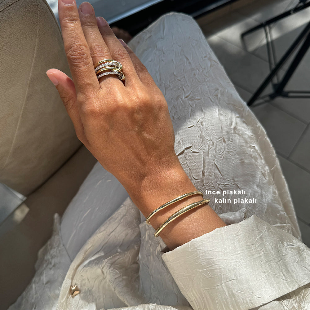 Thick Plated Flex Gold Bracelet