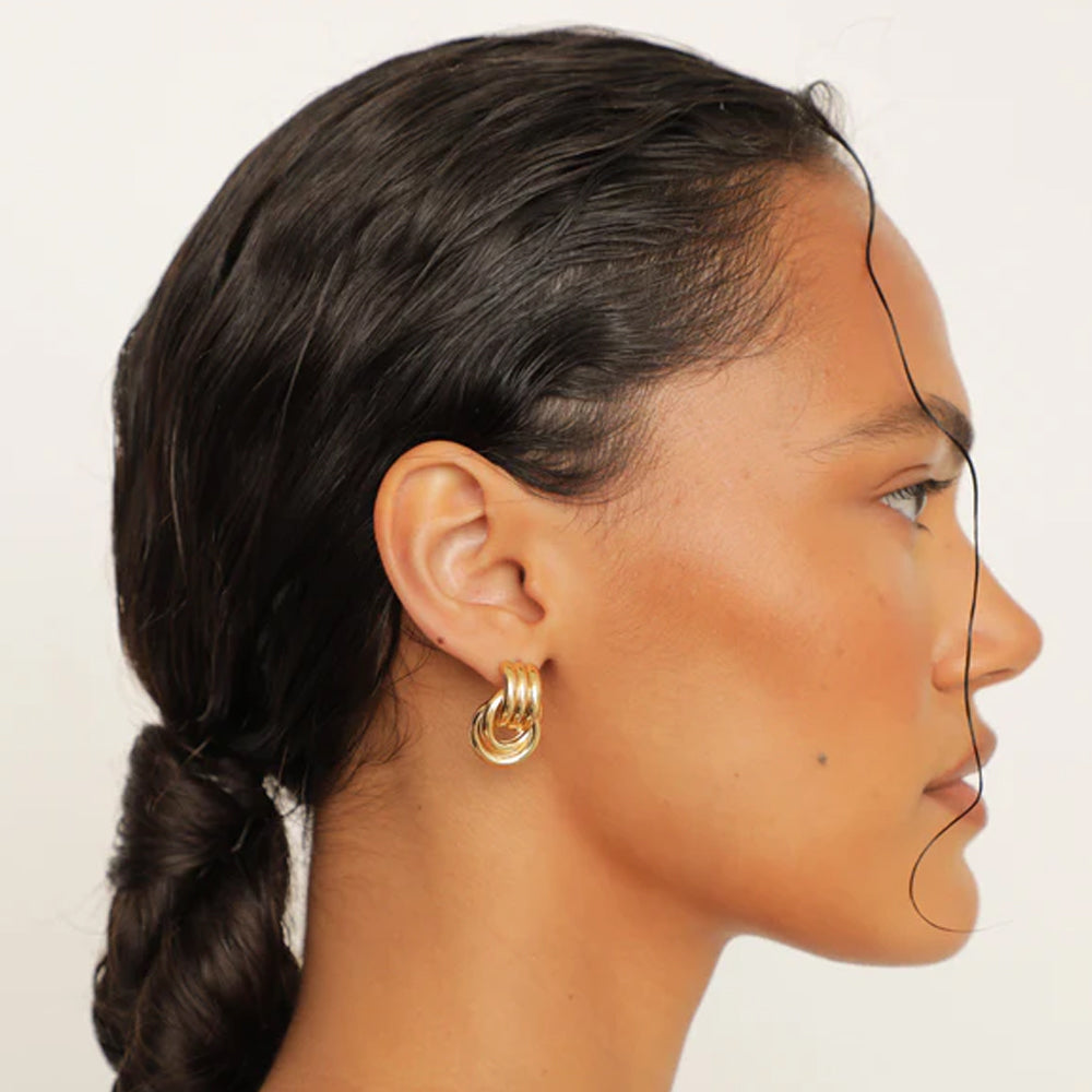 Infinity Gold Earring