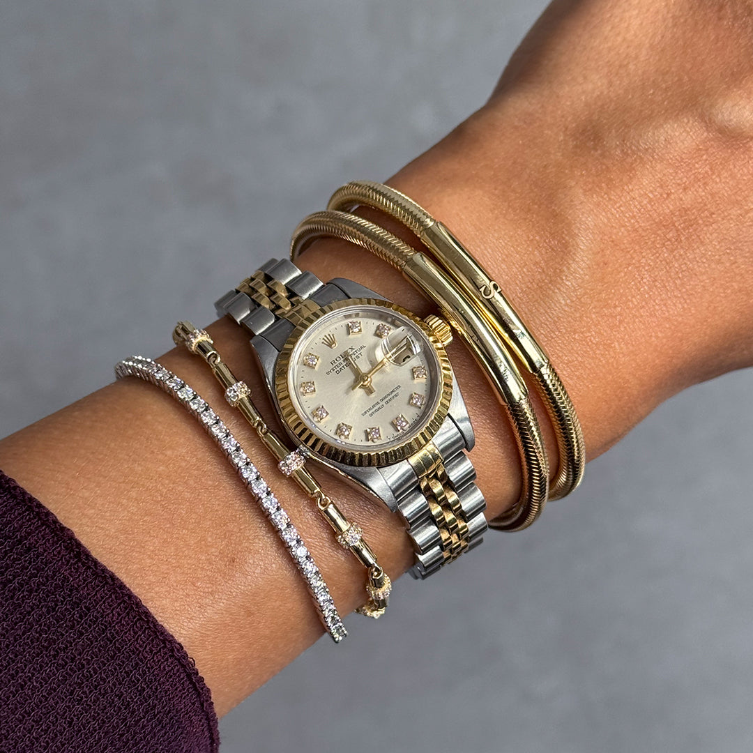 Thick Plated Flex Gold Bracelet