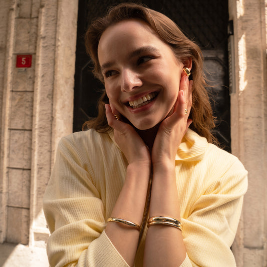 L Sade Kelepçe Bileklik