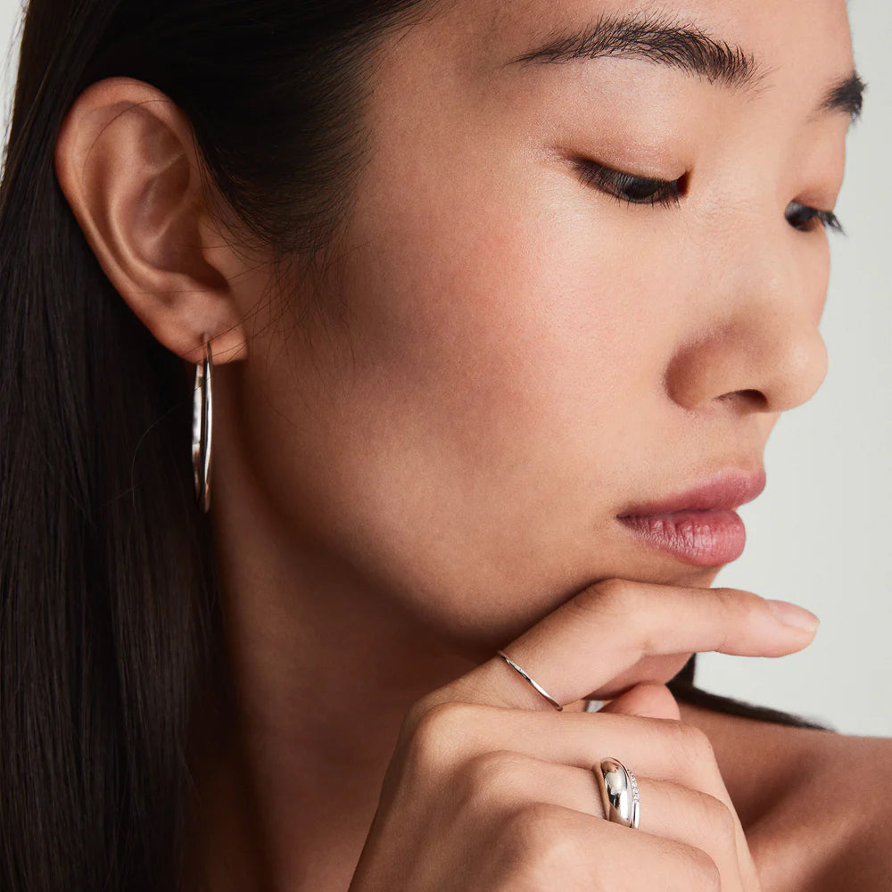 Medium Bold Beyaz Yüzük