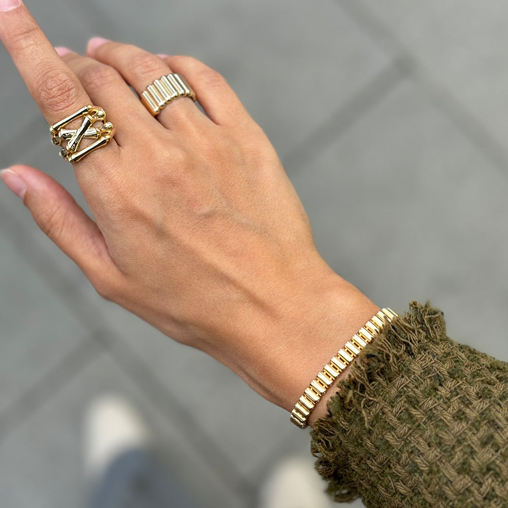 Tube Gold Bracelet
