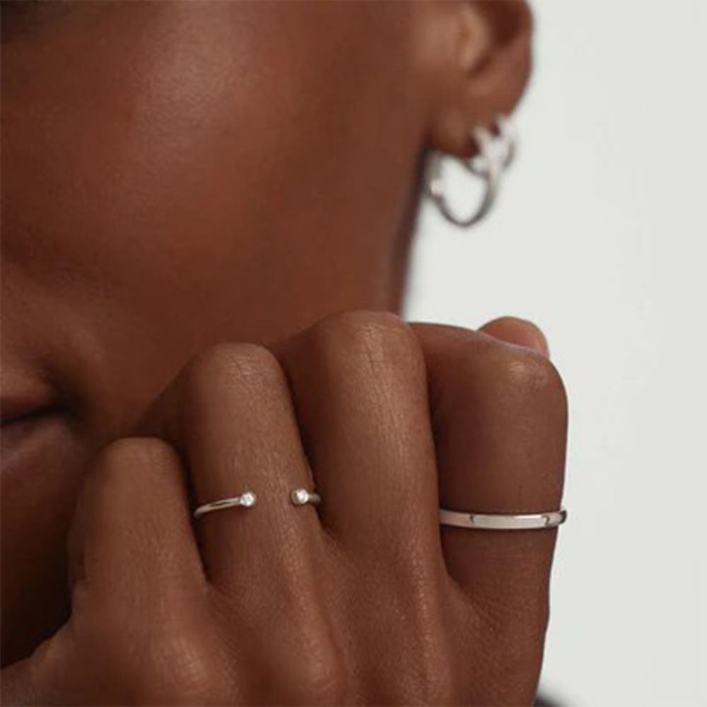 2mm Curve Beyaz Altın Yüzük