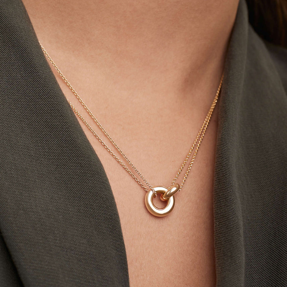 Wedding Ring Gold Necklace