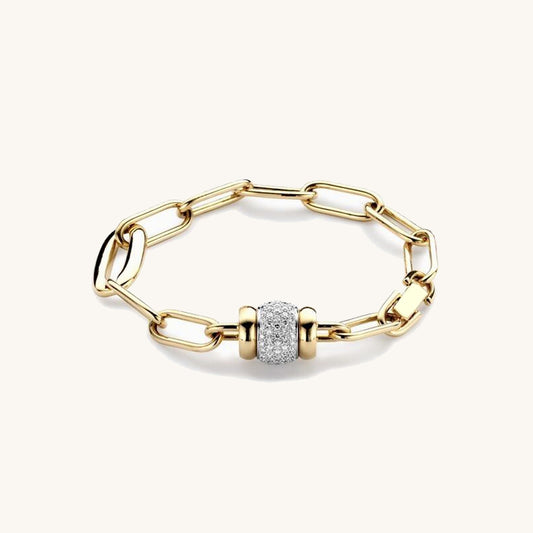 Paperclip Chain Gold Bracelet