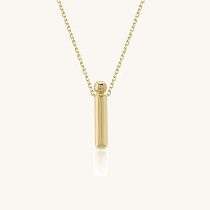 Balloon Letter Gold Necklace