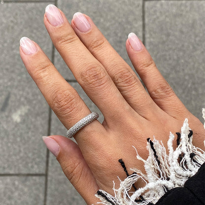 Full Circle White Gold Ring