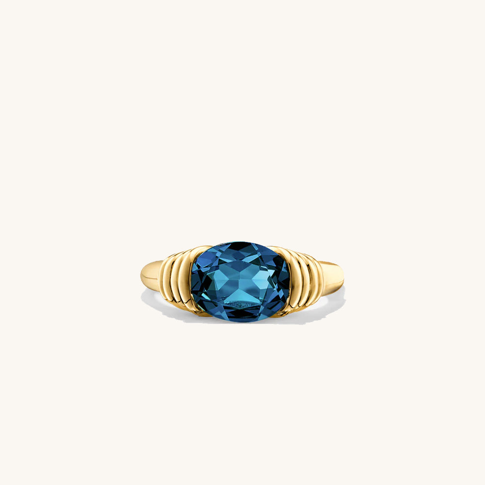 Blue Topaz Yüzük