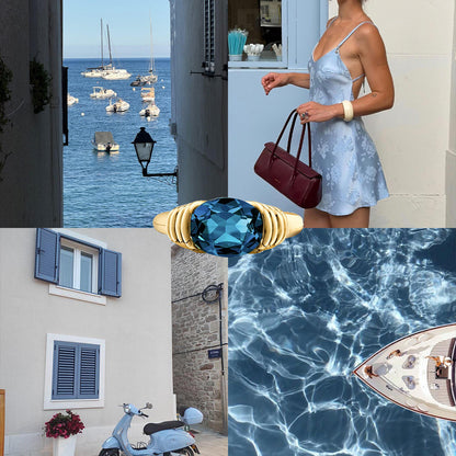 Blue Topaz Yüzük