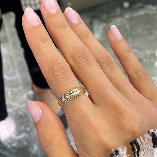 Double Color Gold Ring