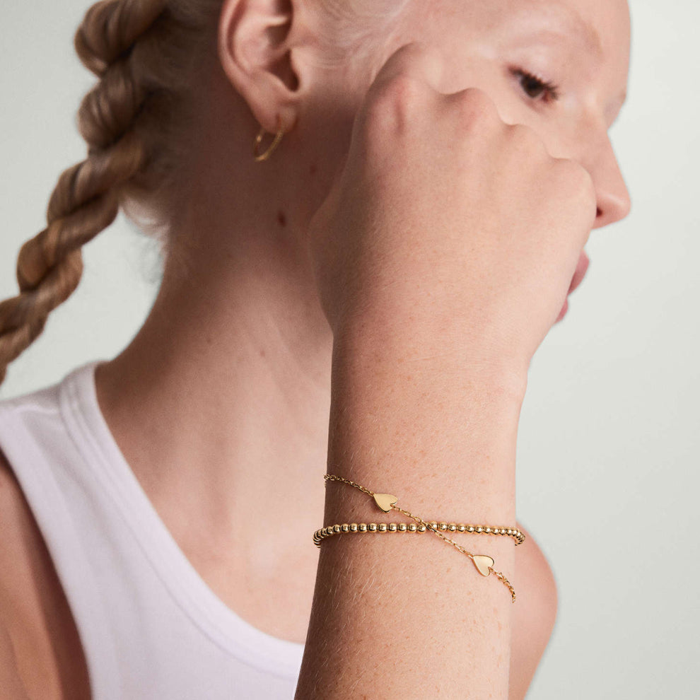 Multi Heart Gold Bracelet