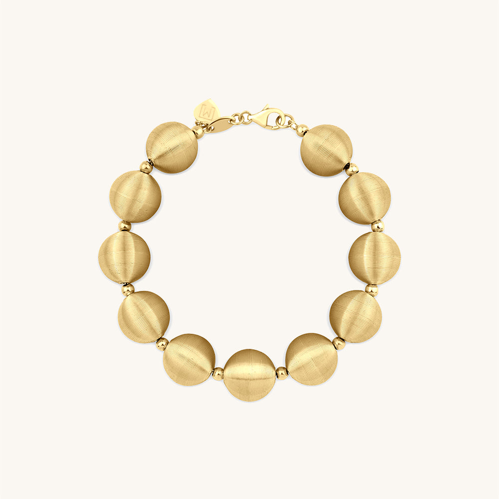 Dokulu Large Habbe Bileklik