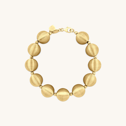 Dokulu Large Habbe Bileklik