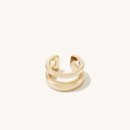 Double Altın Ear Cuff