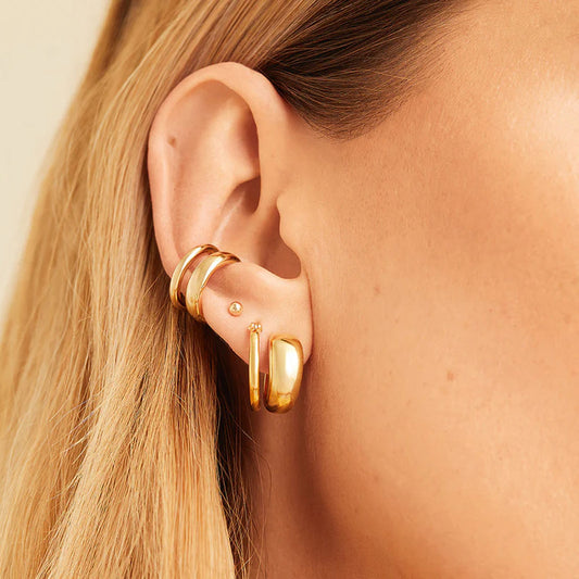 Double Altın Ear Cuff