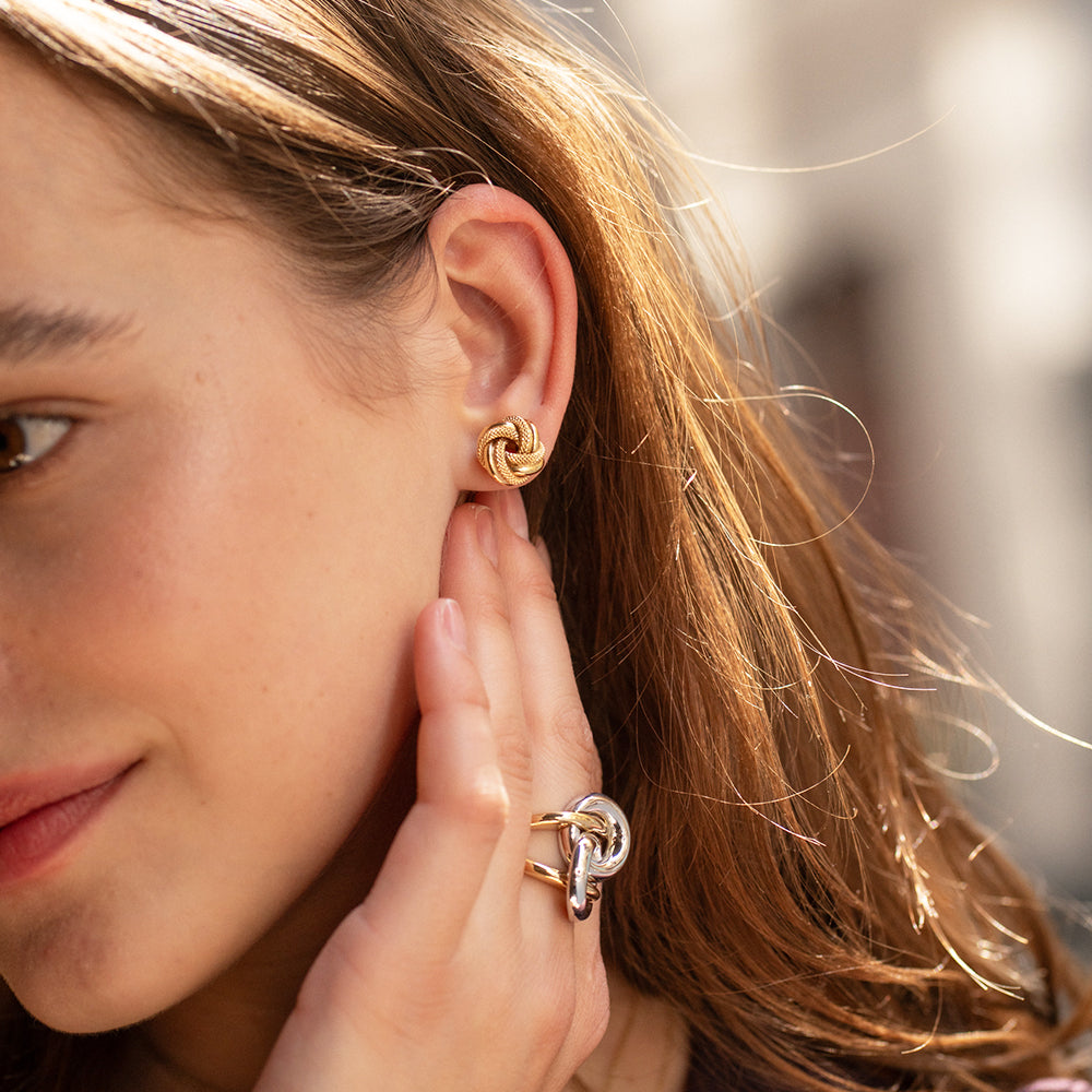 Düğüm Altın Küpe