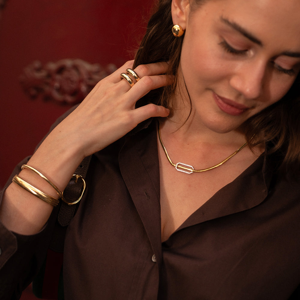 Bold Yellow Flex Gold Bracelet