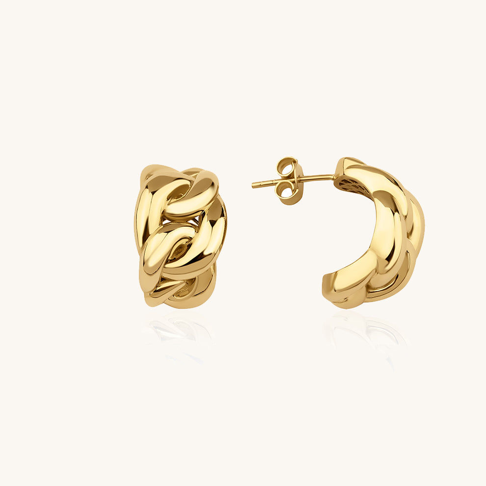 Gurmet Chain Gold Earring