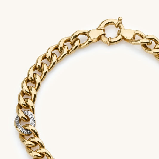 Gurmet Chain Gold Bracelet