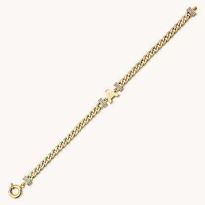 Letter Gold Bracelet