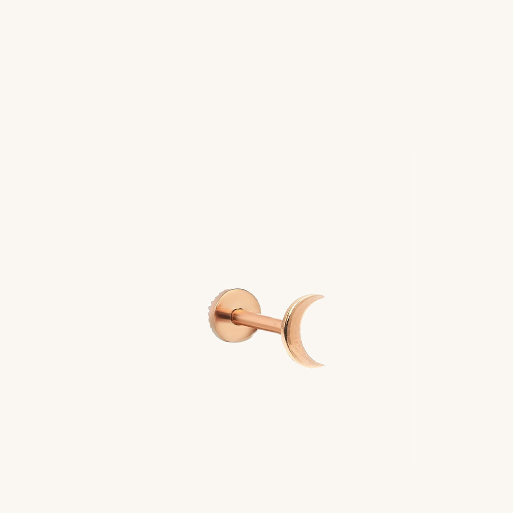 Hilal Piercing Altın Küpe