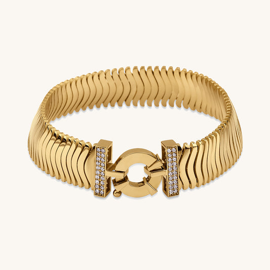 Thick Jessica Gold Bracelet