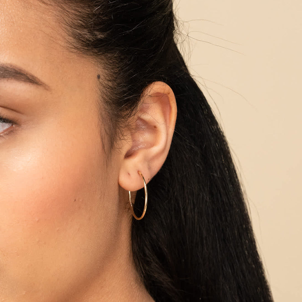 Gold Hoop Earrings