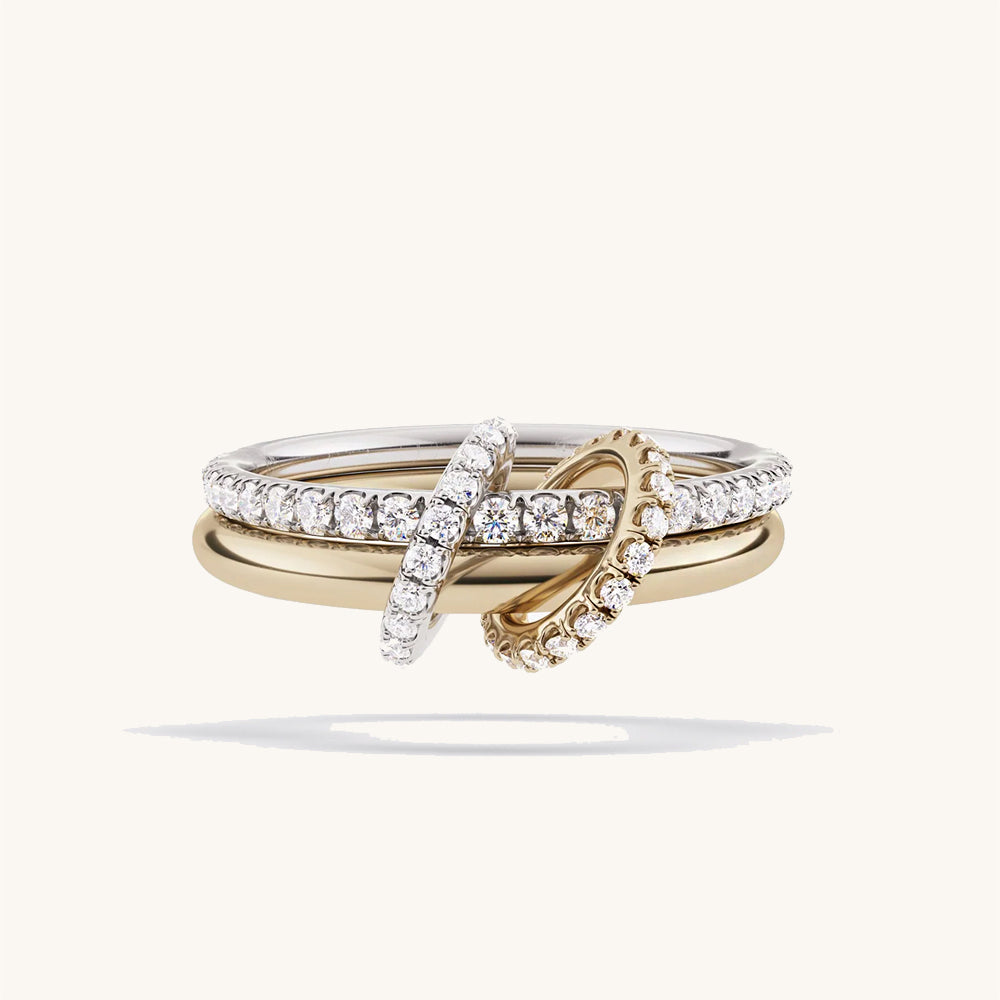 Loop Double Diamond Ring
