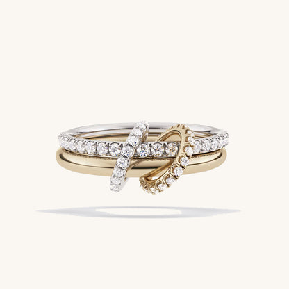 Loop Double Diamond Ring