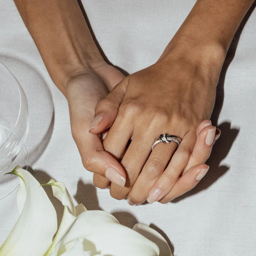 Loop Double Diamond Ring