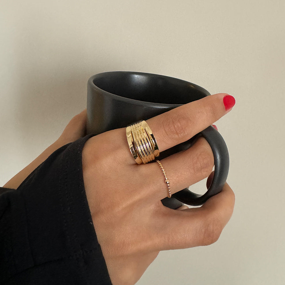 Tiny Ball Gold Ring