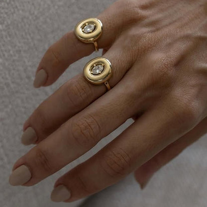 Oval Pırlanta Yüzük