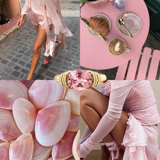 Pembe Topaz Yüzük