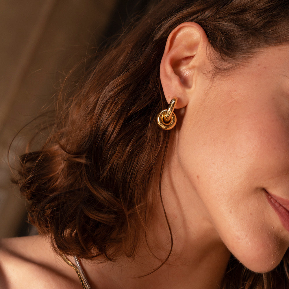 Penny Gold Earring