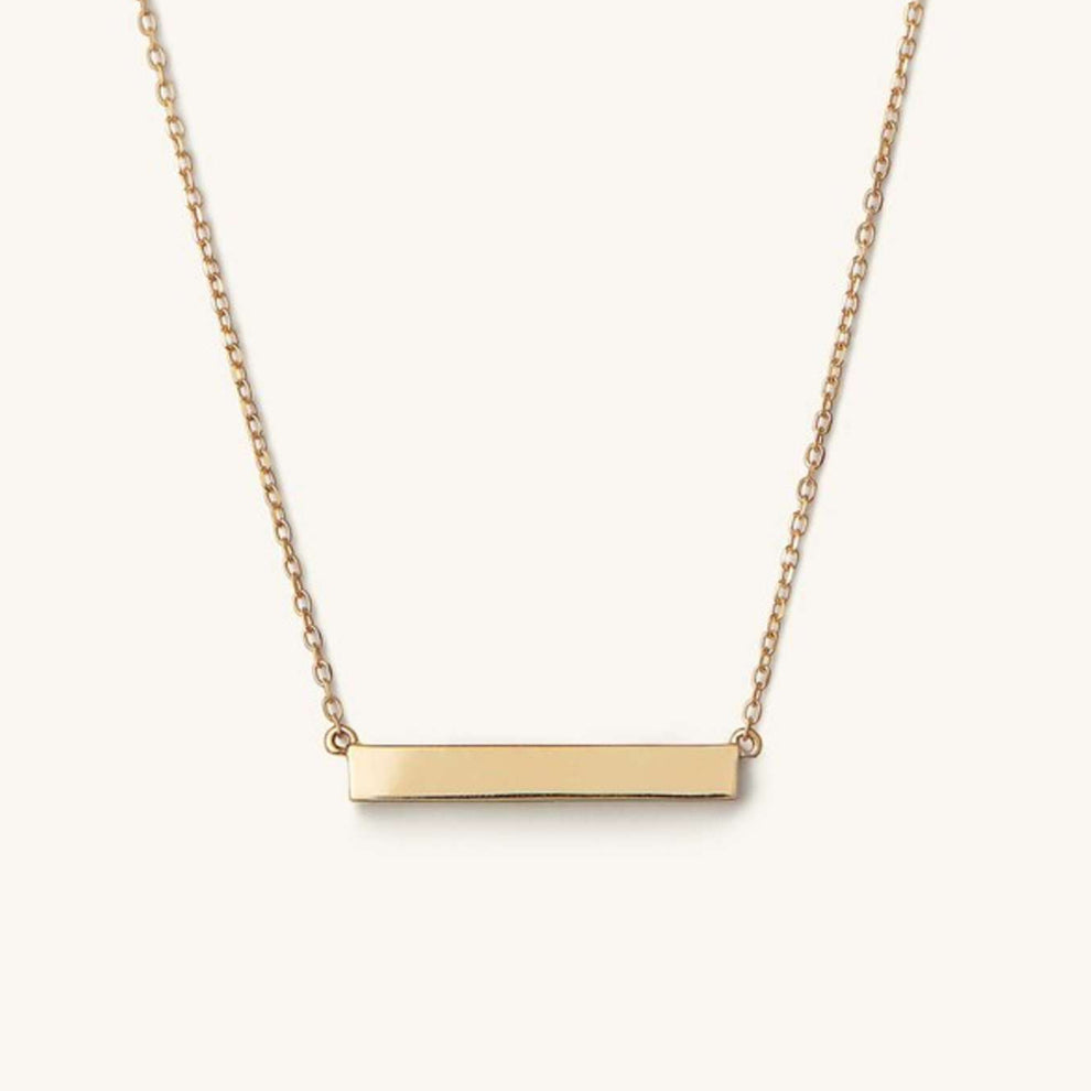 Plate Gold Necklace