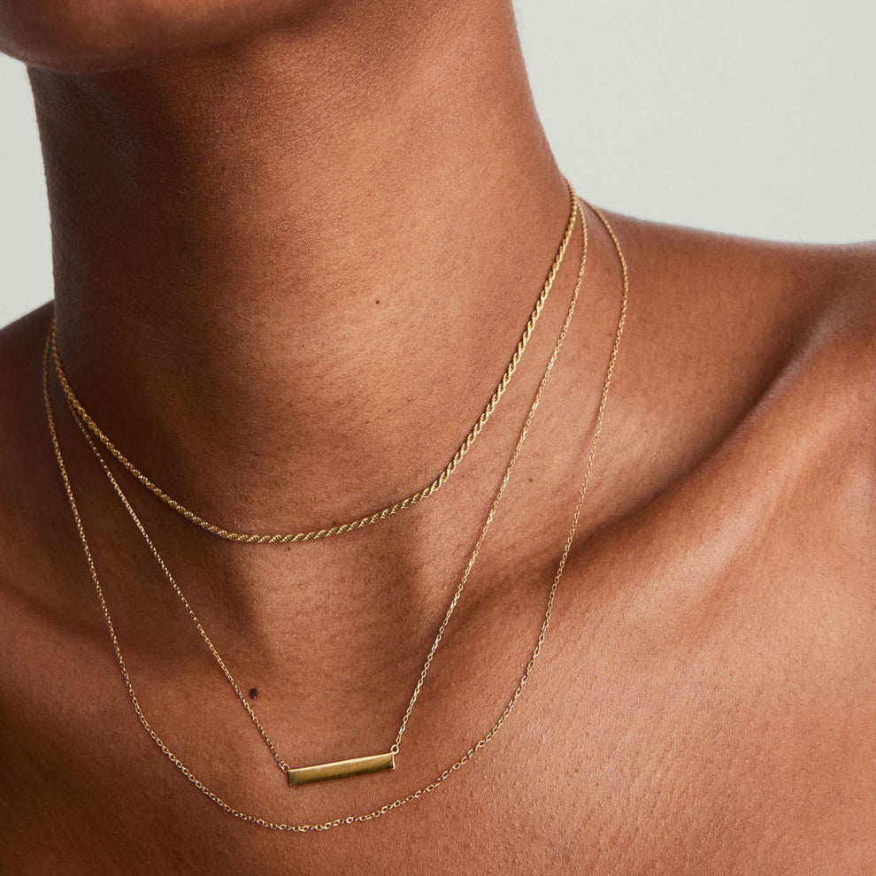 Plate Gold Necklace