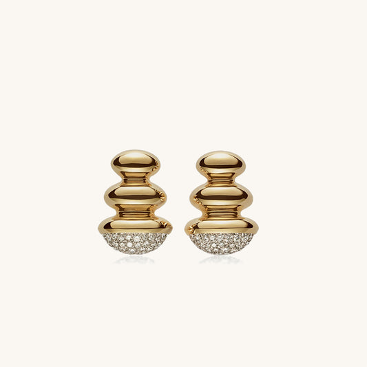 0.70ct Sculptura Küpe