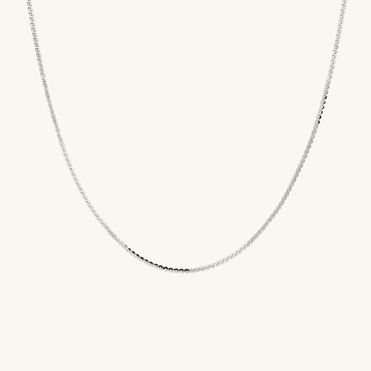 Serpentine White Gold Necklace