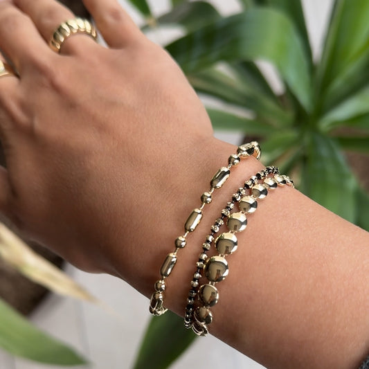Black Gold Chain Bracelet
