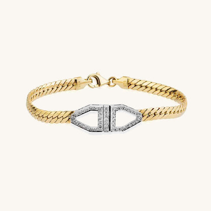 Buckled Mesh Diamond Bracelet