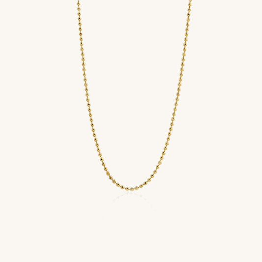 Ball Chain Gold Necklace