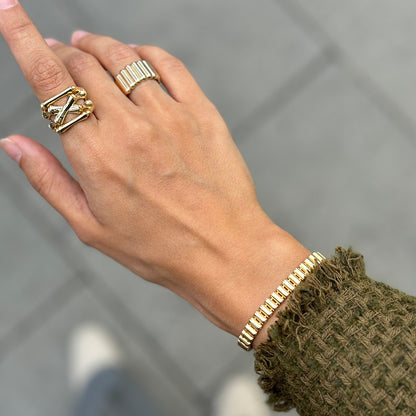 Tube Gold Bracelet